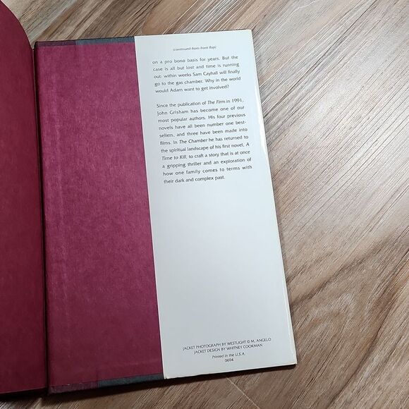 🔺️The Chamber by John Grisham Hardcover - Picture 3 of 7